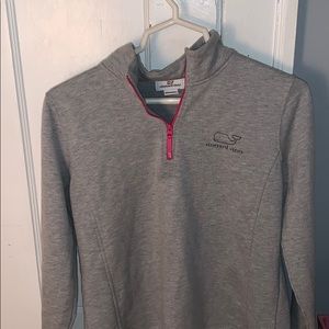 Women’s medium vineyard vine grey zip up pullover